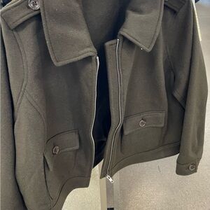 Talbots Olive Bomber Jacket
